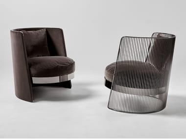 JOELLE E MISS JOELLE - Velvet armchair by Antonio Lupi Design