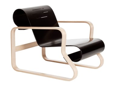 41 "PAIMIO" - Wooden armchair with armrests by Artek