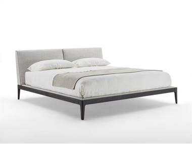 ZIGGY BED SOFT - Fabric bed with upholstered headboard by Porada