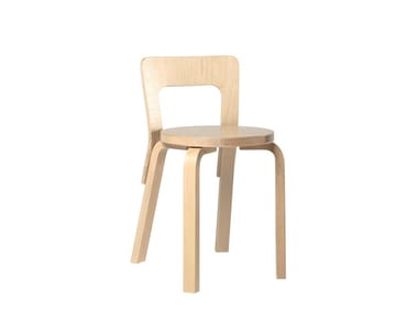 65 - Wooden chair by Artek