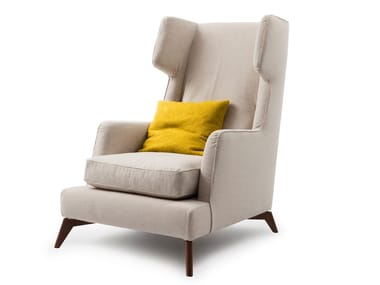 680 CLASS - High-back fabric or leather armchair by Vibieffe