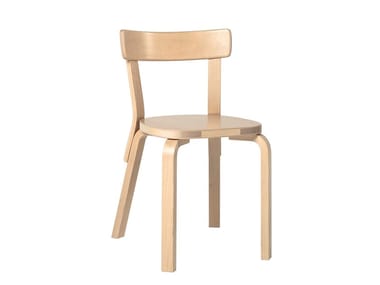 69 - Wooden chair by Artek