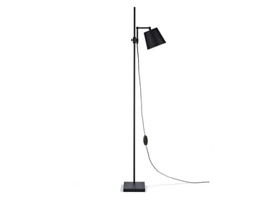 STEEL LAB LIGHT - LED adjustable steel and aluminium floor lamp by Karakter