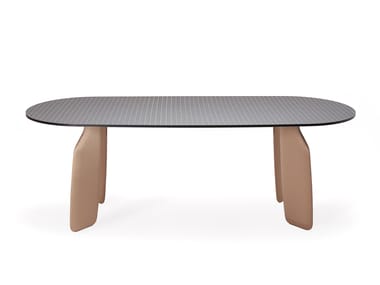 BAVARESK OVAL - Oval laminate dining table by Dante - Goods And Bads