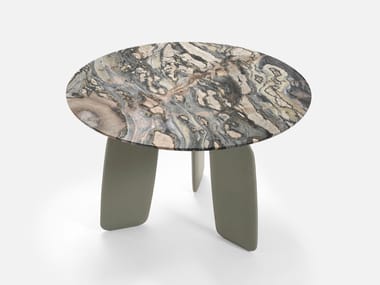 BAVARESK ROUND - Round marble dining table by Dante - Goods And Bads