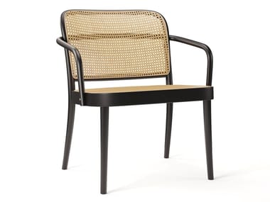 811 - Vienna straw easy chair with armrests by TON