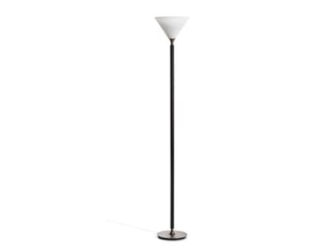 DUO - Wood and glass floor lamp by Poltrona Frau