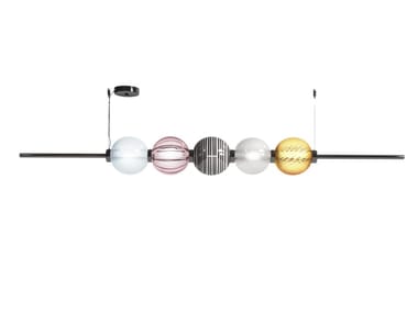 ABACO - Blown glass pendant lamp by Venini