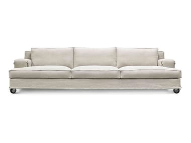 ABERDEEN - 3 seater fabric sofa with castors by Lema