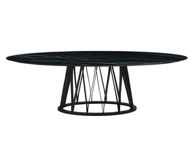 ACCO - Oval ceramic table by Miniforms