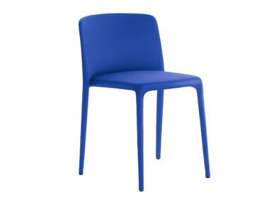 ACHILLE - Upholstered stackable chair by MDF Italia