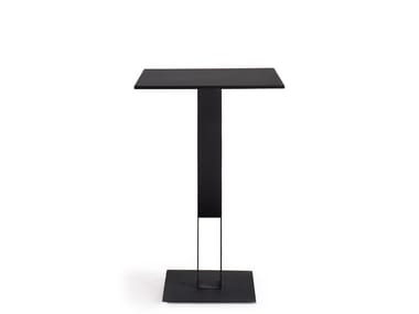 ACQUA ALTA IRON BISTROT - Square steel table by Colico