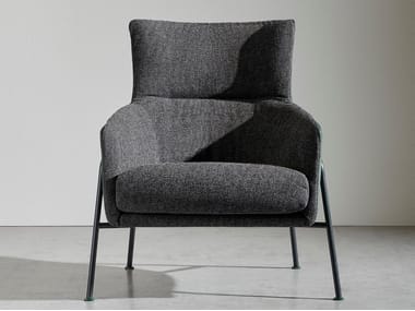ADELE - Fabric armchair with armrests by Twils
