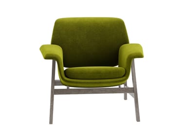 AGNESE - Fabric armchair with armrests by Tacchini