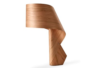 AIR - Handmade wood veneer table lamp by LZF