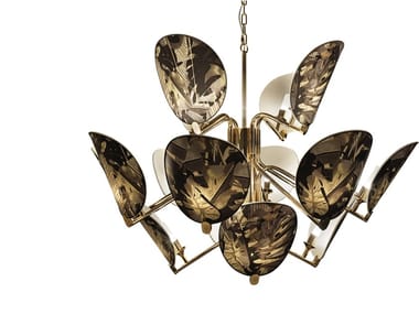 AKIRA - LED brass pendant lamp by Visionnaire