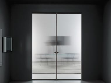 ALADIN POCKET DUO - Glass pocket sliding door by Glas Italia