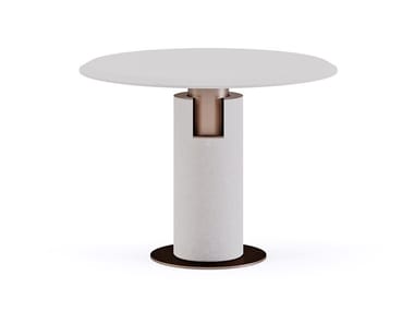 ALBA BISTROT - Round stone table by Paolo Castelli