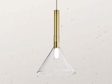 ALCHIMIA 277.03 - Direct light brass pendant lamp by Il Fanale