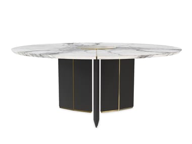 ALGERNON - Round dining table by Luxxu