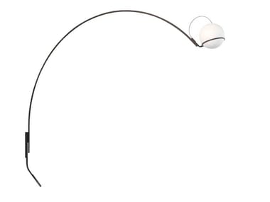 ALICANTO - LED blown glass and metal wall lamp by FontanaArte