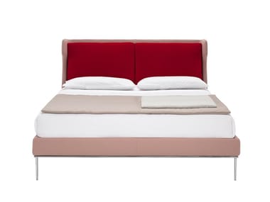 ALICE - Double bed with upholstered headboard by Amura