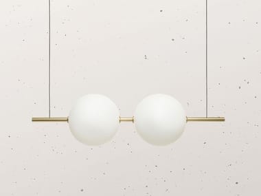 ALMA 282.02 - LED Borosilicate glass pendant lamp by Il Fanale