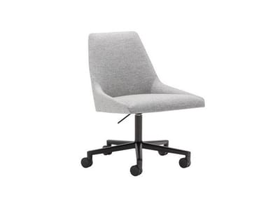 ALYA SI1555 - Upholstered office chair with castors with 5-Spoke base by Andreu World