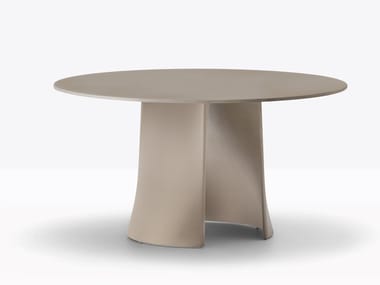 ANEMOS - Round cement garden table by Pedrali