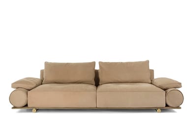 DONOVAN ROLL - 4 seater leather sofa by Visionnaire