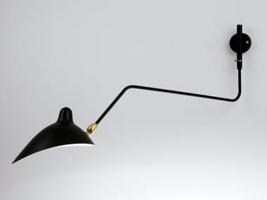 AP1BC - Adjustable metal wall lamp by Serge Mouille