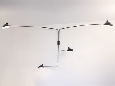 AP4B - Adjustable metal wall lamp by Serge Mouille