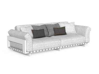 ARGO-ALU - 3 seater fabric garden sofa by Talenti