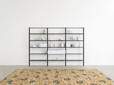 ARMIDA - Floor-ceiling mounted bookcase by Desalto