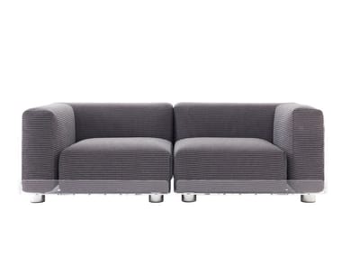 ASAMI - Sectional fabric sofa by Colico