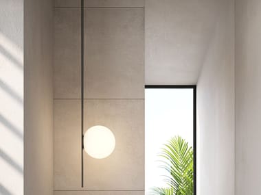 ATMOSPHERE - LED glass-fibre outdoor pendant lamp by Karman