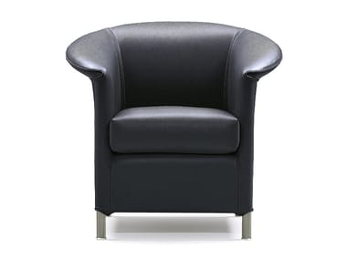 AURA XL - Leather armchair by Wittmann