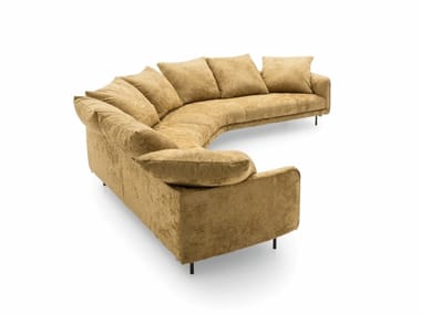 AVENUE SOFT - Curved fabric sofa by Ditre Italia