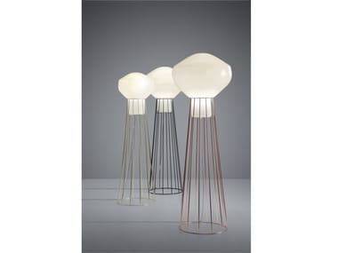 A?ROSTAT - Blown glass floor lamp by Fabbian