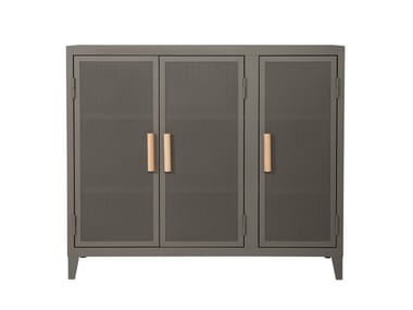 B3 BAS PERFORE - Metal highboard with doors by Tolix