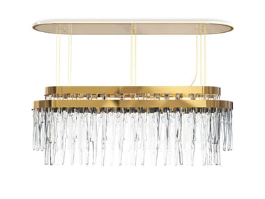 BABEL SNOOKER - Brass pendant lamp by Luxxu