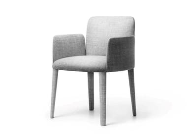 BABI - Upholstered chair with armrests by Lema