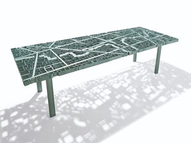 BAGHDAD - Aluminium table by edra