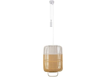 BAMBOO SQUARE - Bamboo pendant lamp by Forestier