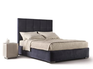 BARDO' - Fabric double bed with removable cover by Meridiani