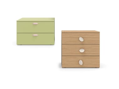BASE - Kids' bedside table with drawers by Nidi