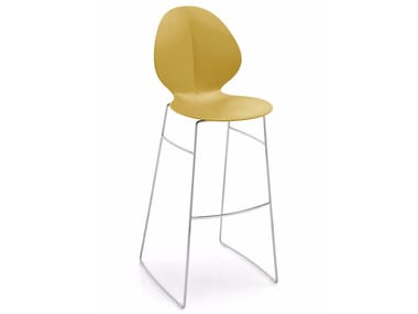 BASIL - Sled base chair by Calligaris