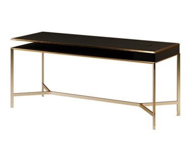 BDS - Rectangular metal and wood desk with drawers by Paolo Castelli