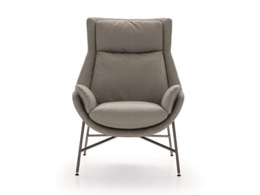 BEETLE - Fabric armchair with headrest by Ditre Italia