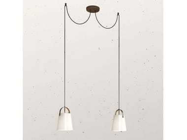 BELL 287.10 - Blown glass pendant lamp by Il Fanale